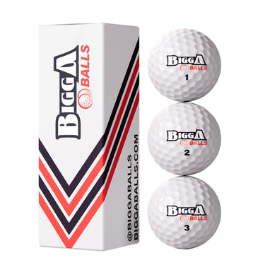 Bigga Balls 3 Pack Sleeve - White